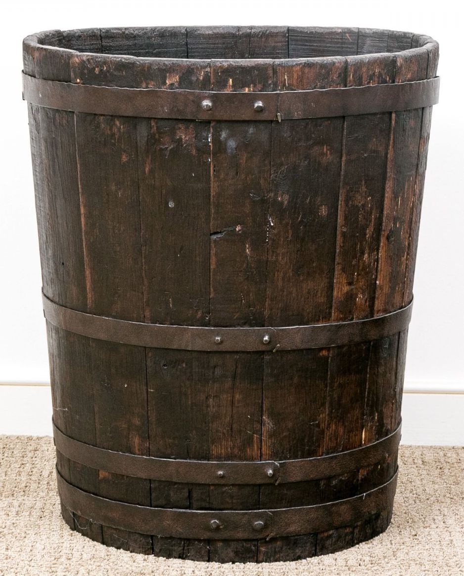 19thC English Oak Wine Bucket