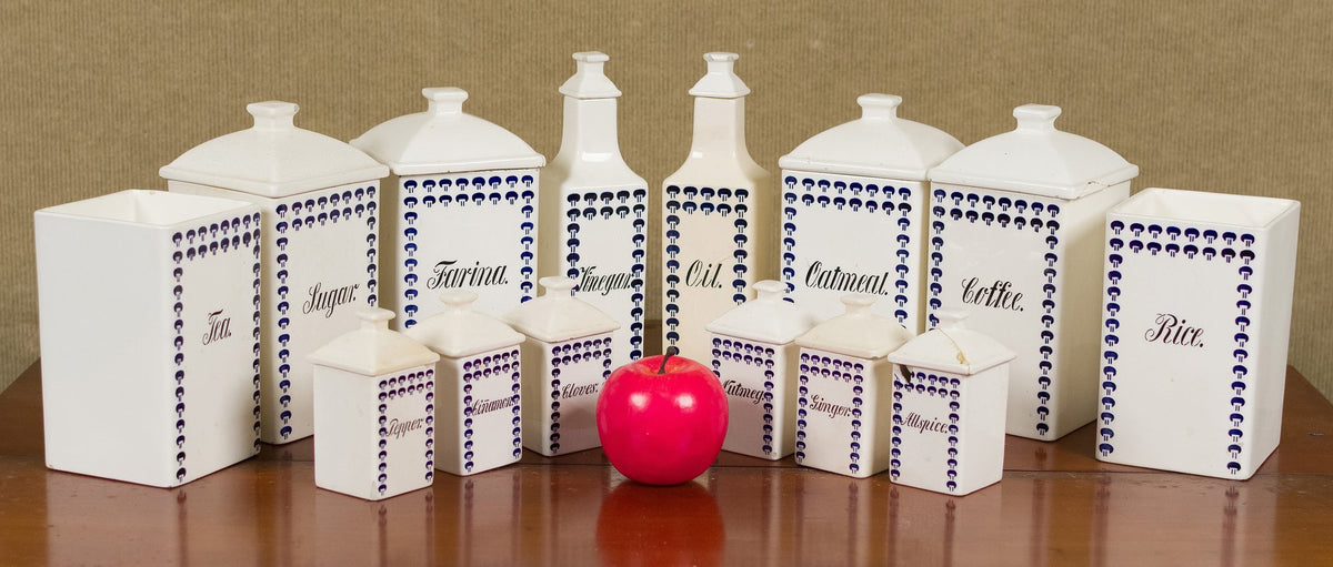 260830-3 14 Pcs German Canister Set