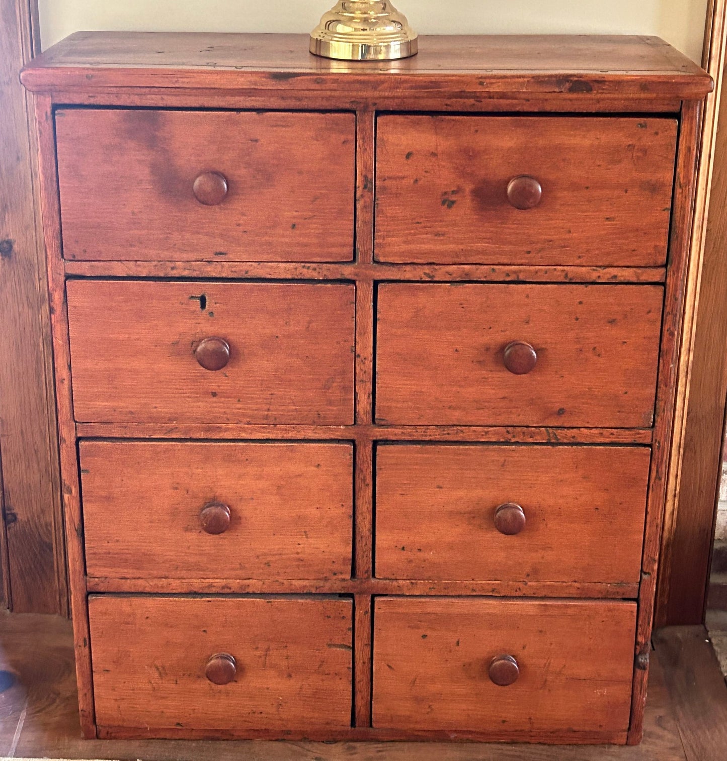 250529-9 Antique 8-Drawer Apothecary Chest