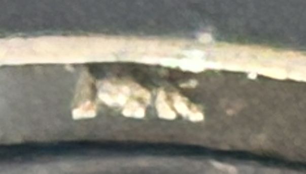 Sz 5.75 14K White Gold Wedding Band