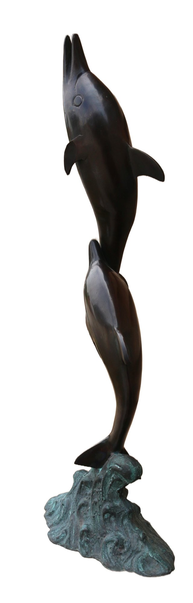 250611-15 Bronze Dolphin Sculpture