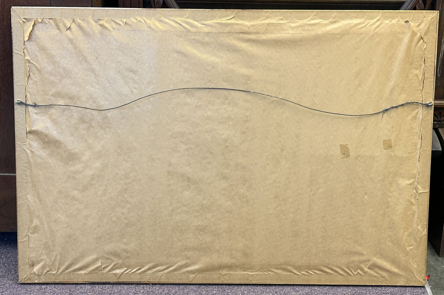 Antique Watercolor, Hay Stacks, Signed Hendricks A. Hallett