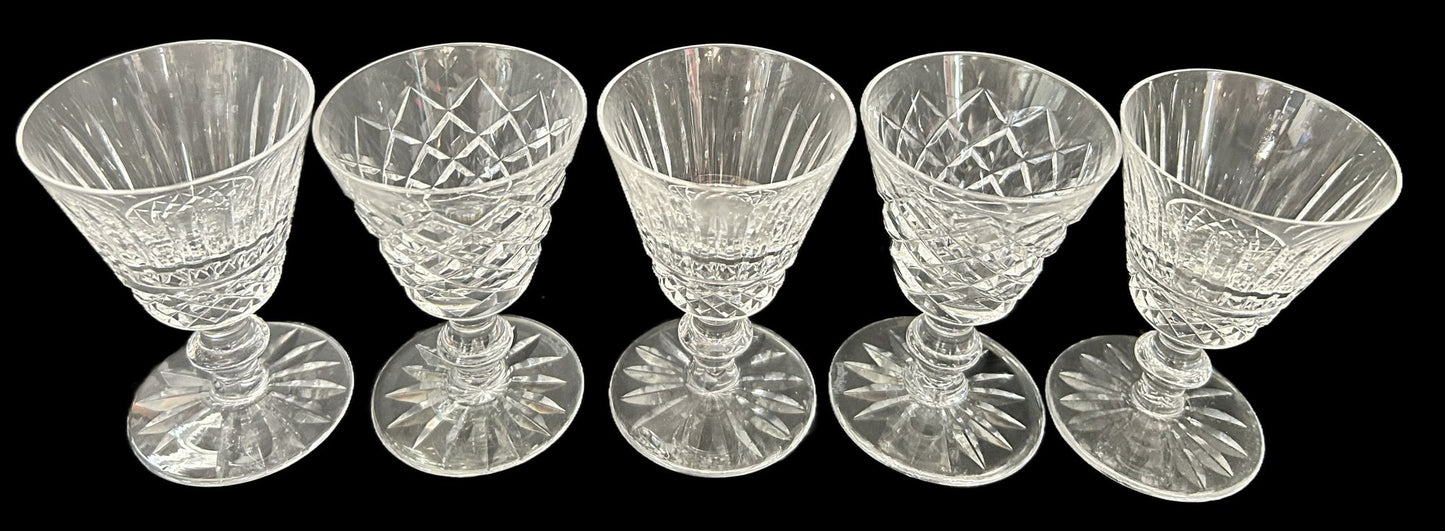 250716-29 Vintage Waterford 4"H Stemmed Port Glass