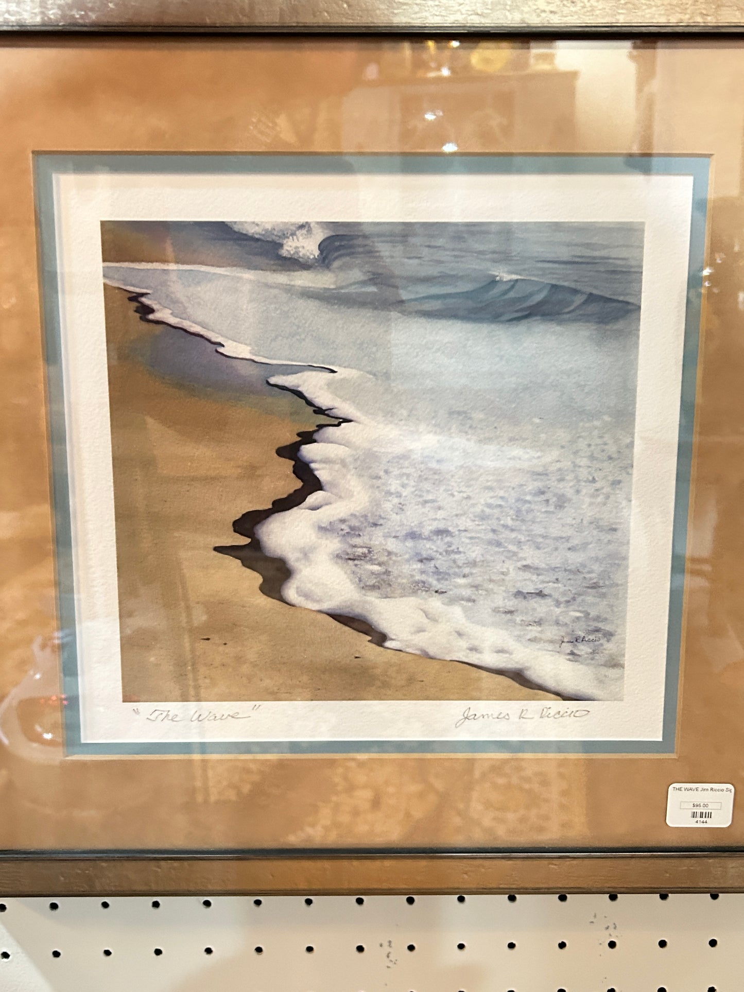 The Wave Signed Ltd Ed Watercolor Print, Jim Riccio