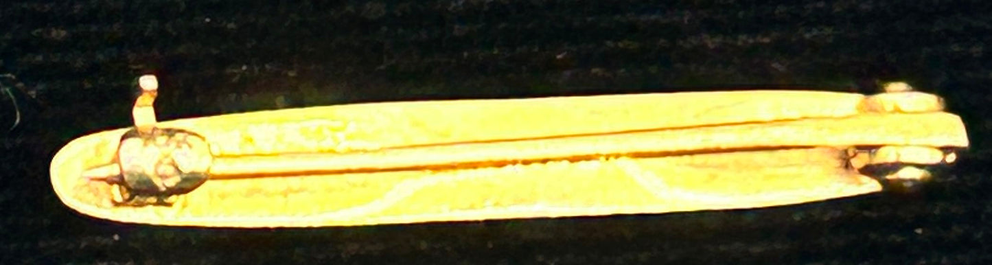 250514-17 Pair Edwardian 10K Gold Collar Pins