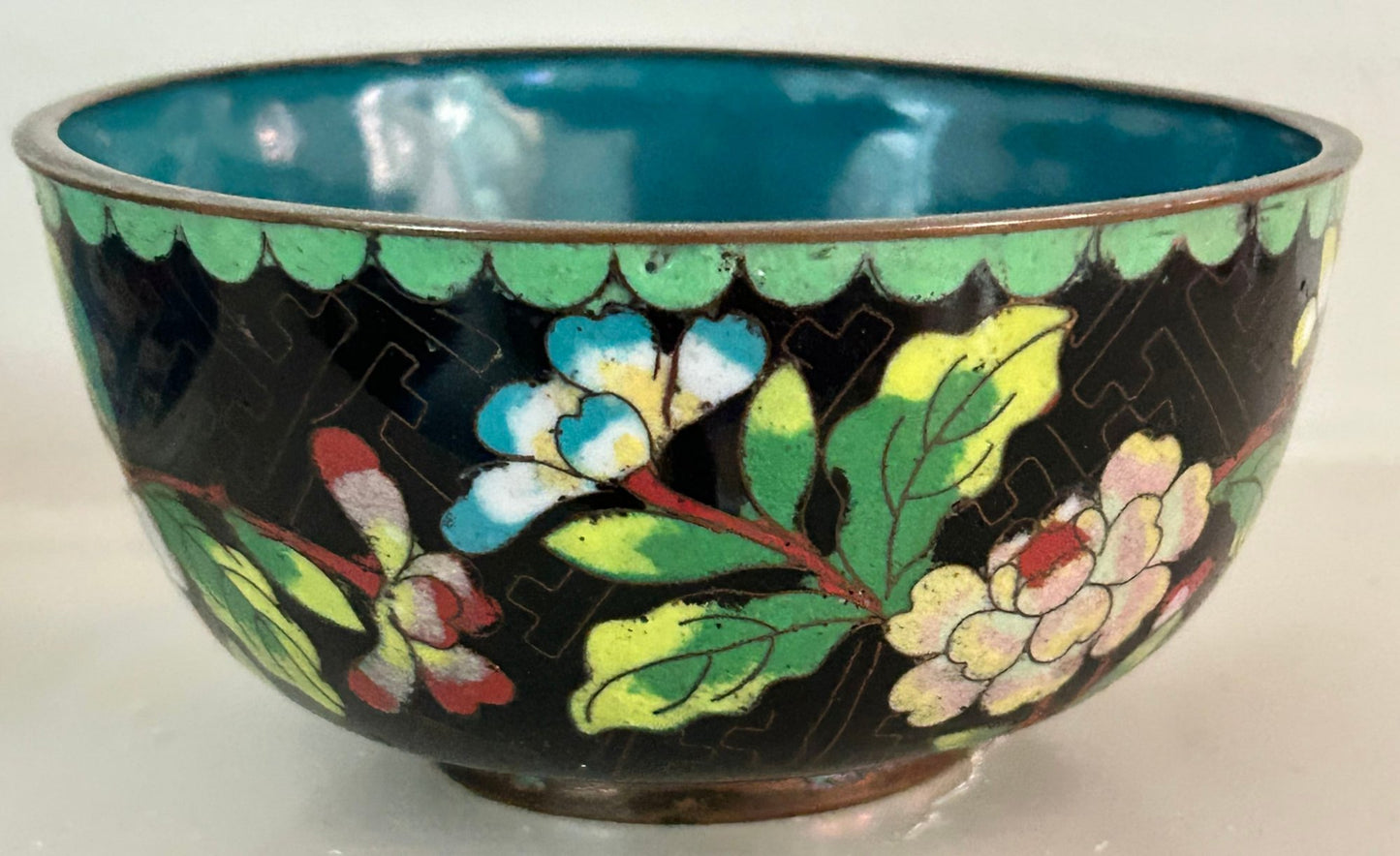 250814-5A Chinese Cloisonne Rice Bowl