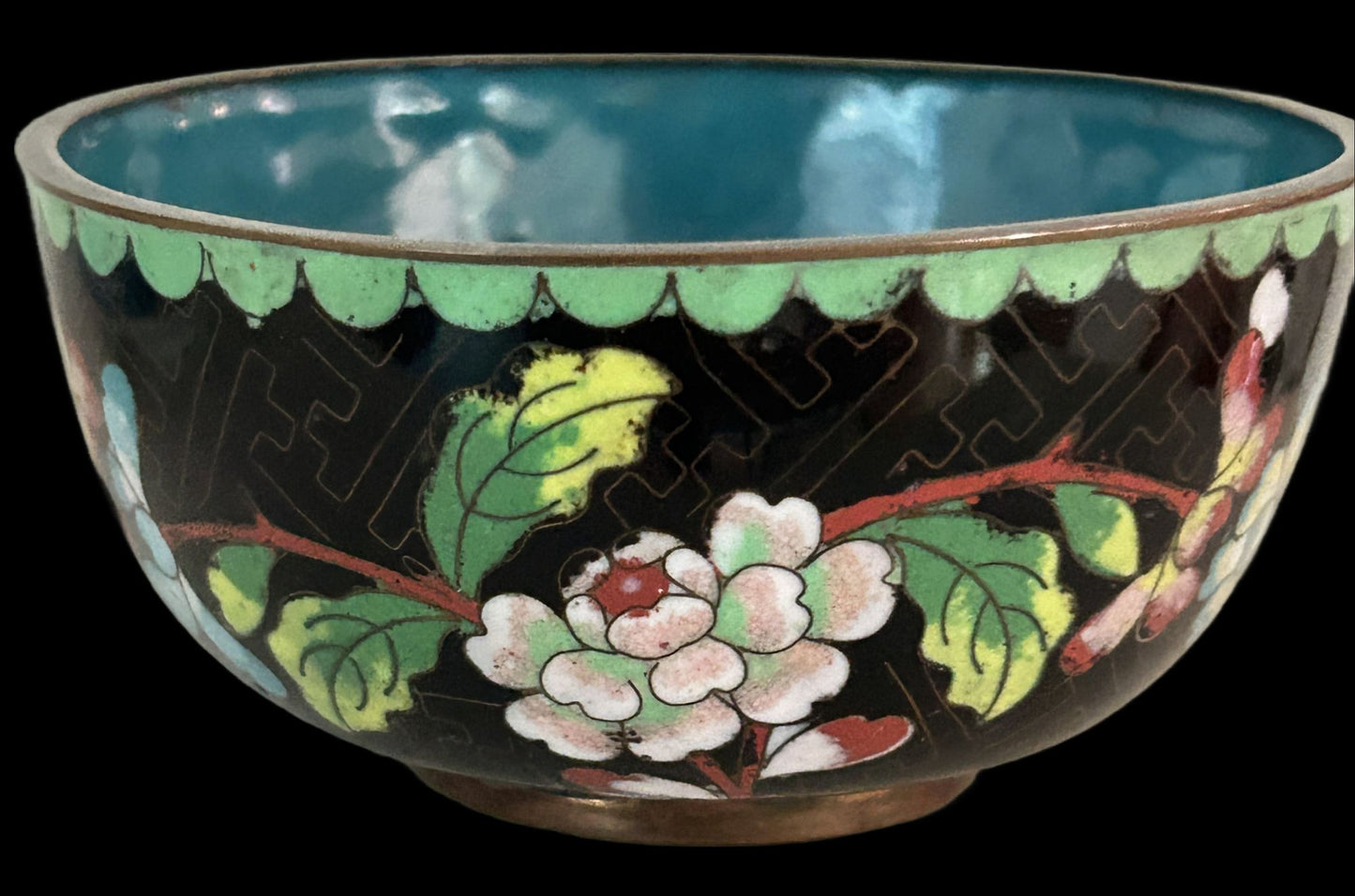 250814-5A Chinese Cloisonne Rice Bowl