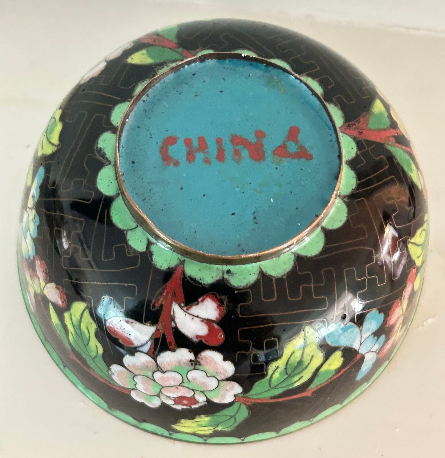 250814-5A Chinese Cloisonne Rice Bowl