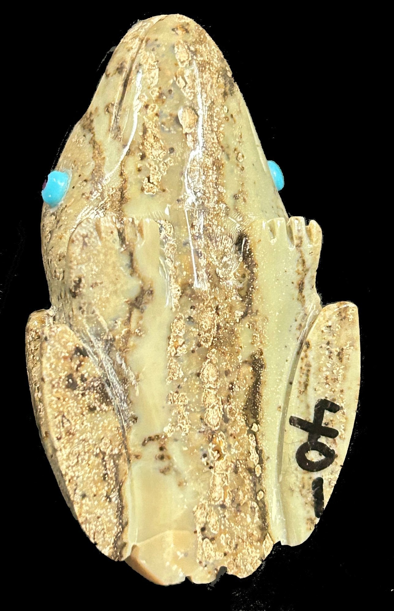 260610-4 Zuni Caved Stone Frog Fetish