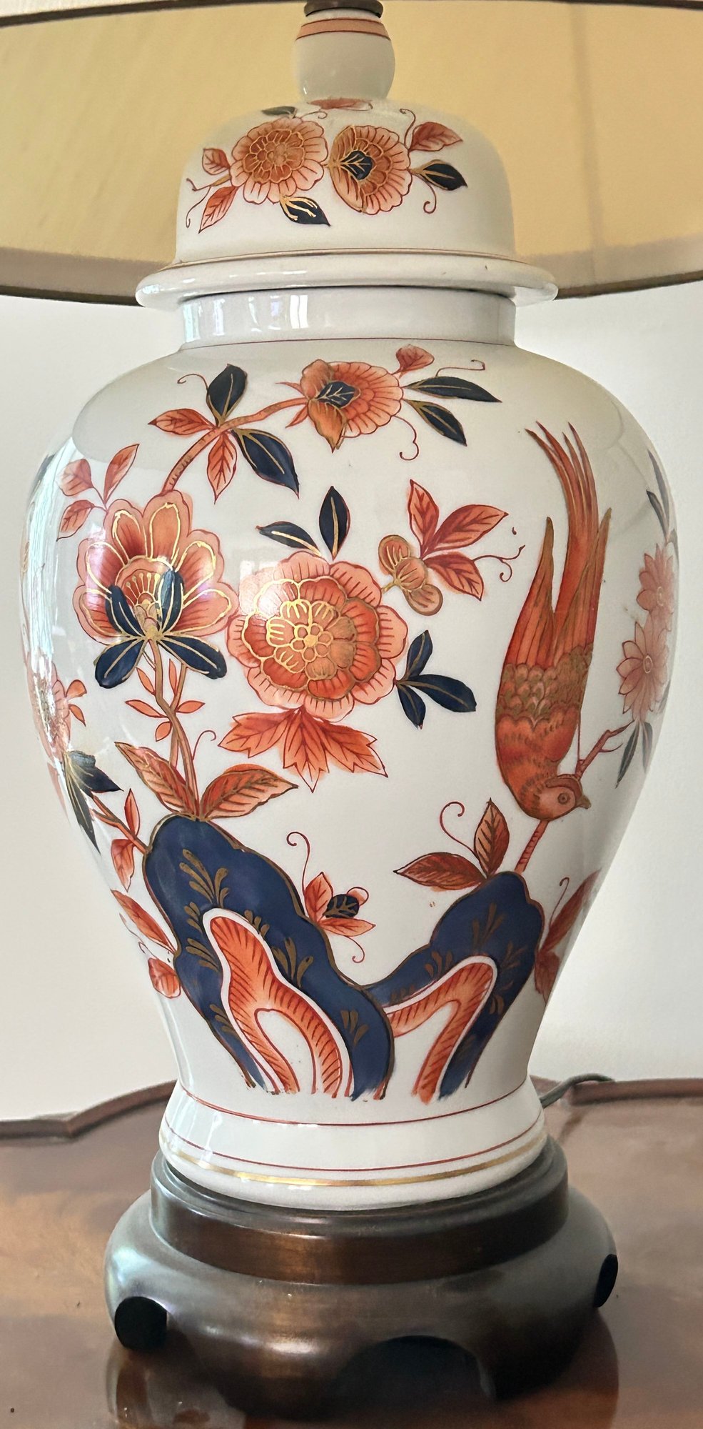 250814-7 Asian Porcelain Ginger Jar Lamp
