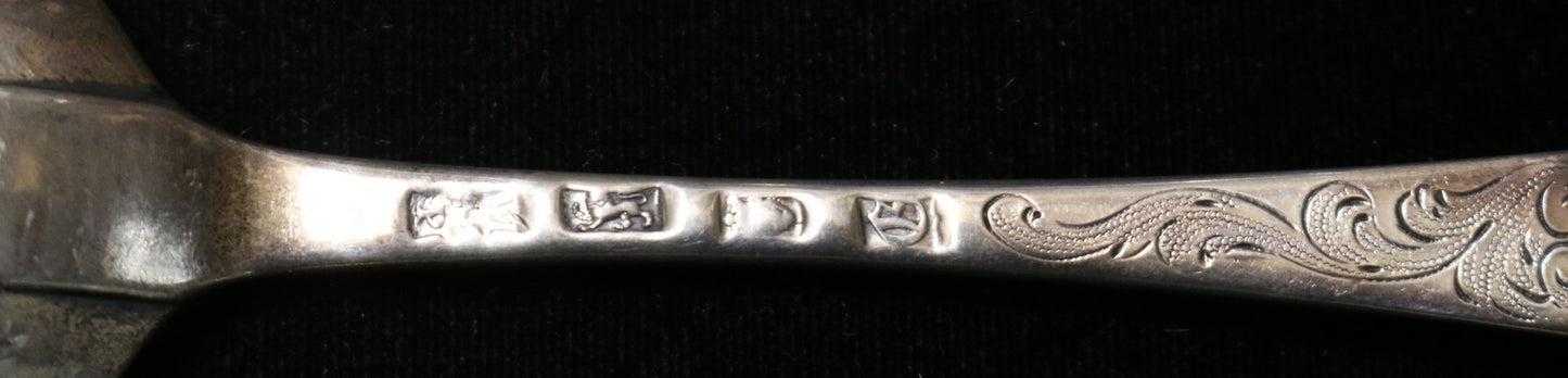 250716-23C Antique Sterling English Hallmark Berry Spoon