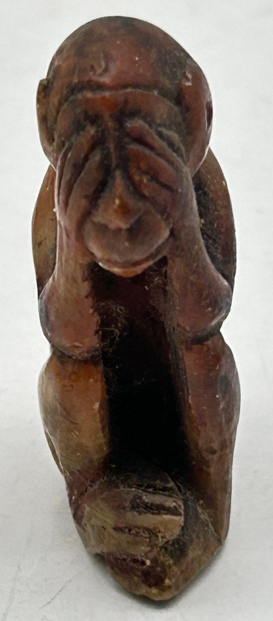 280806-14 Chinese Carved Soapstone Dog & Monkey