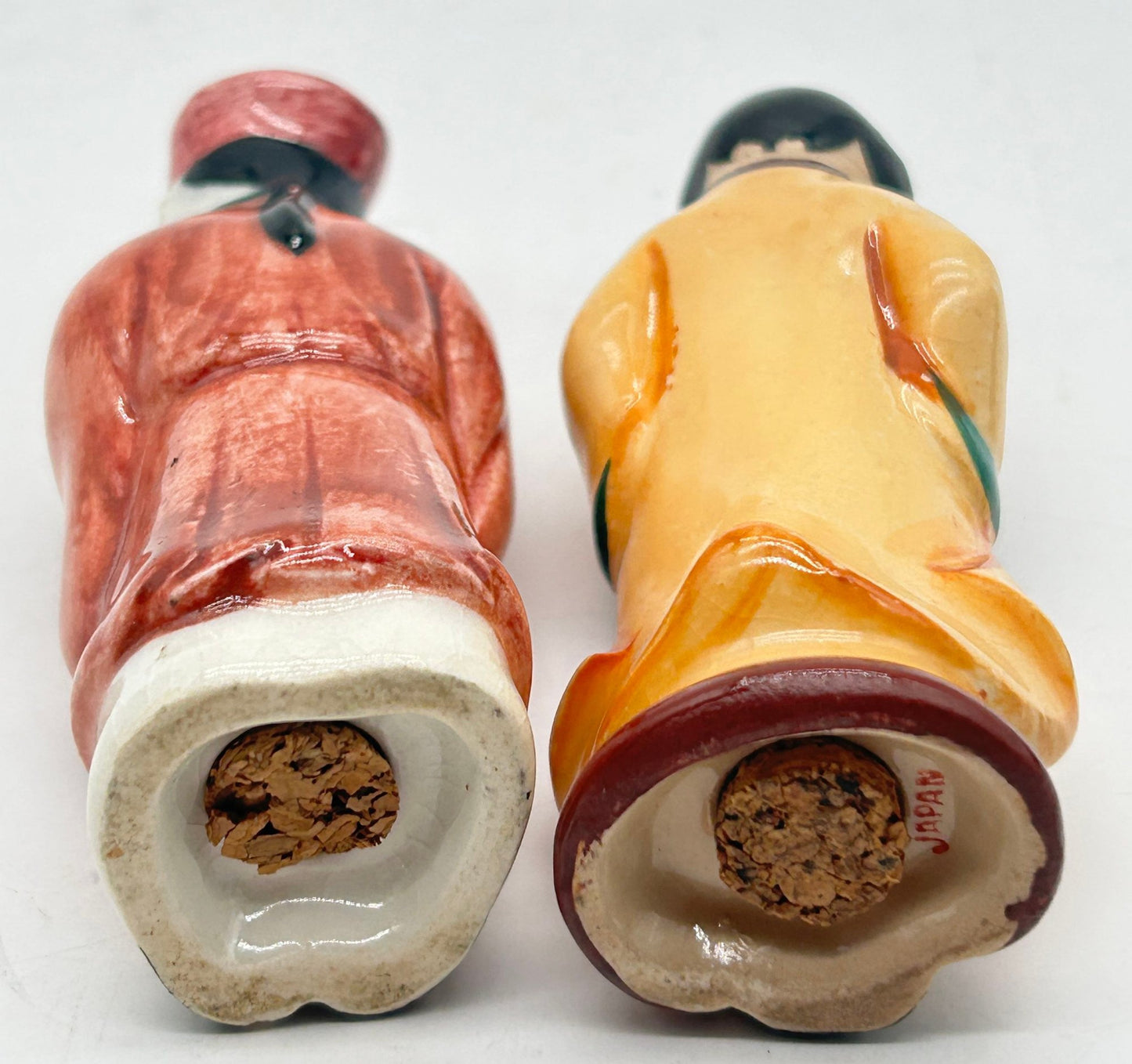 250806-16B Vintage Chinese Themed Salt & Pepper Shakers