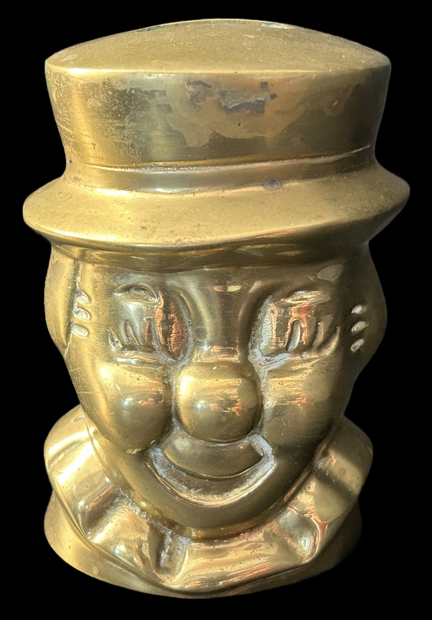 250219-14 Brass Clown Still Bank