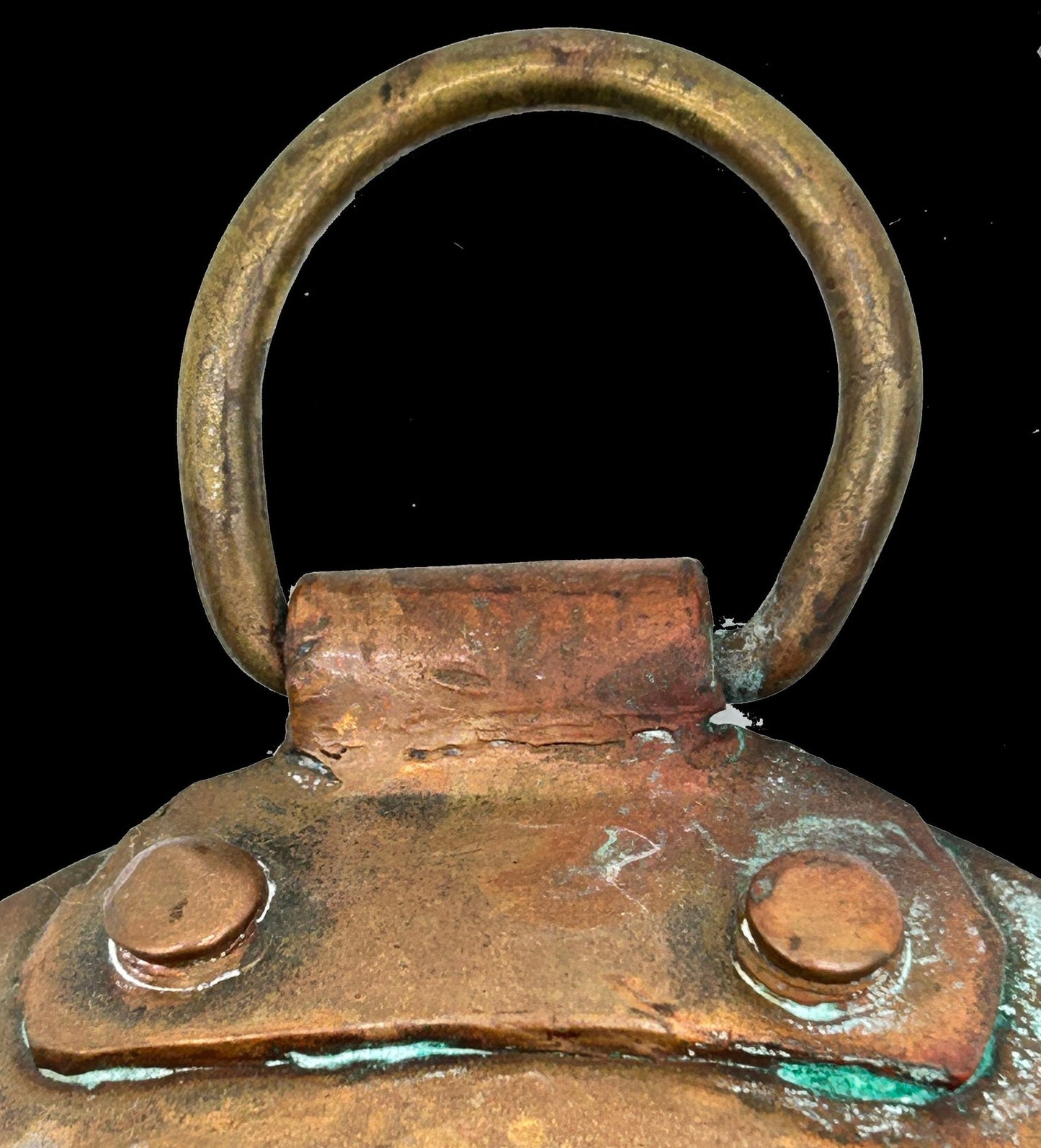 250806-40 Heavy Oval Hammered Copper Casserole, 5.25" x 10.5"L