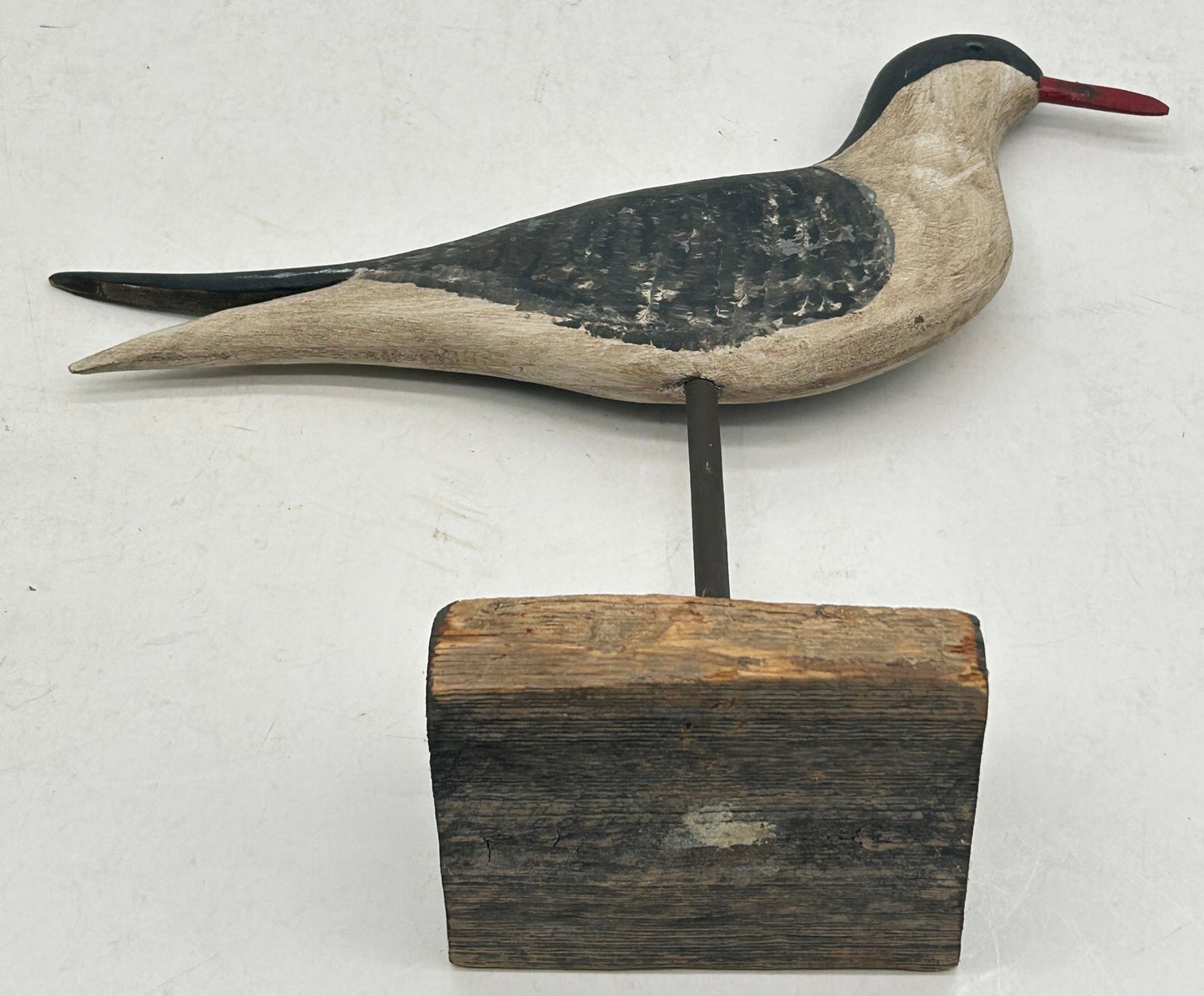 260408-8 Signed Harry Monk Carved Shore Bird