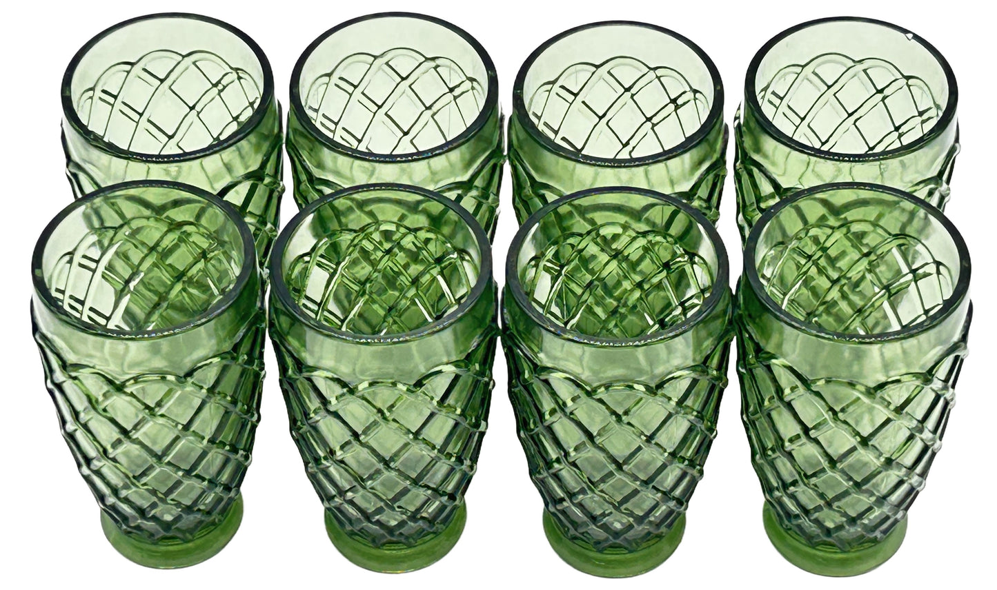 260611-26 8pcs LE Smith Avocado Trellis Tumblers