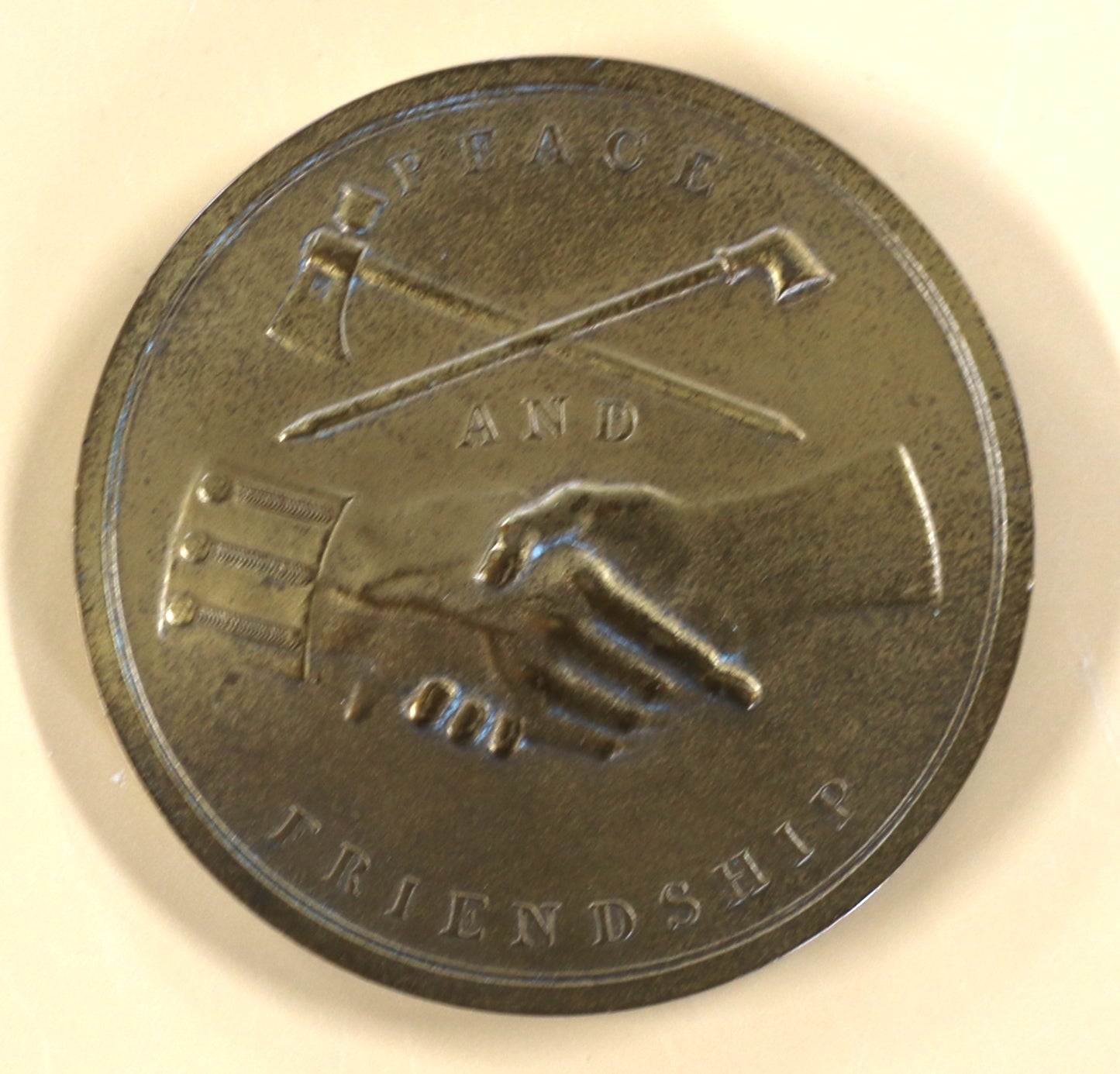 Geo Washing Bronze Peace Medal