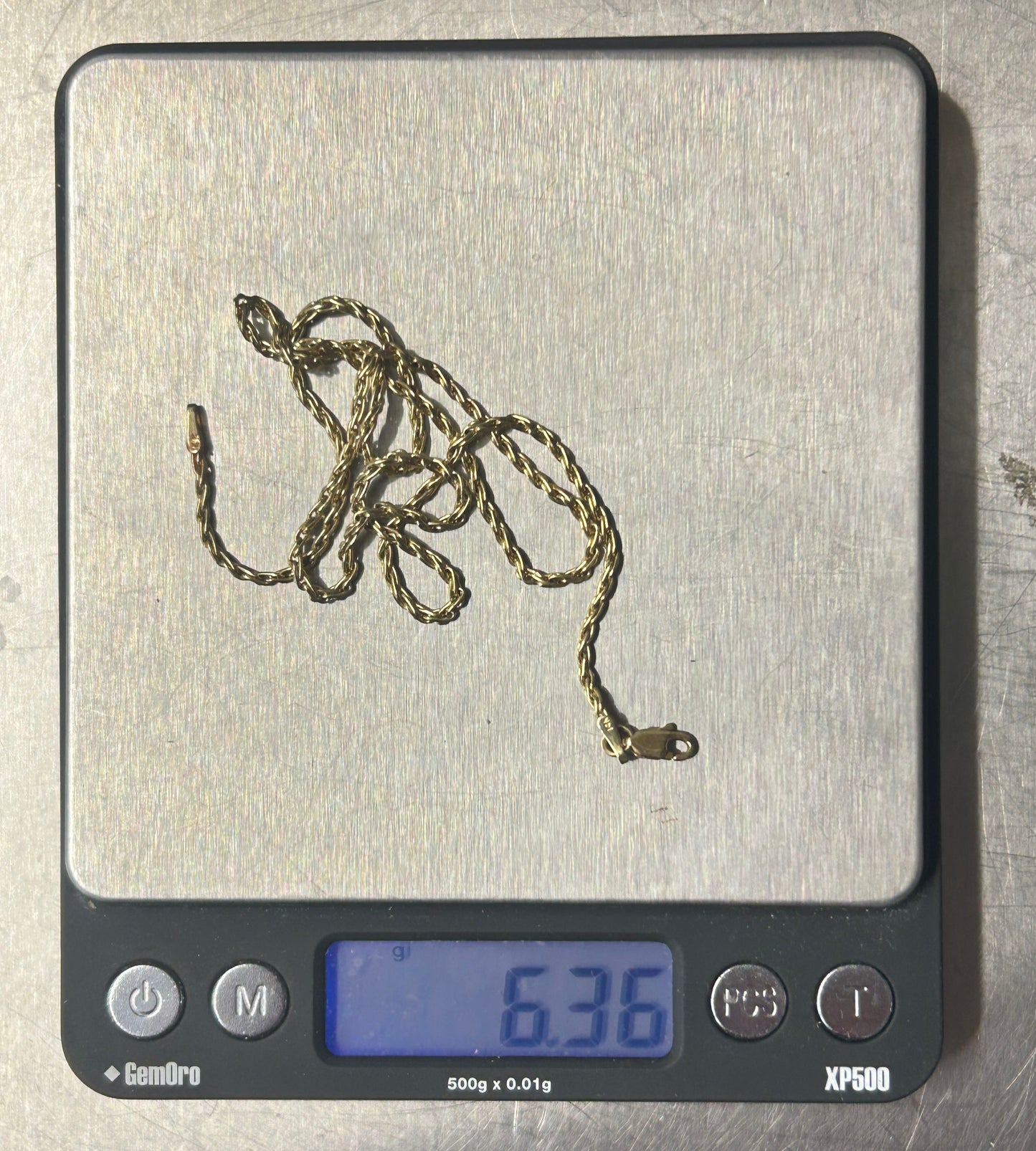 251201-2 18" 14K Yellow Gold Chain 6.36g