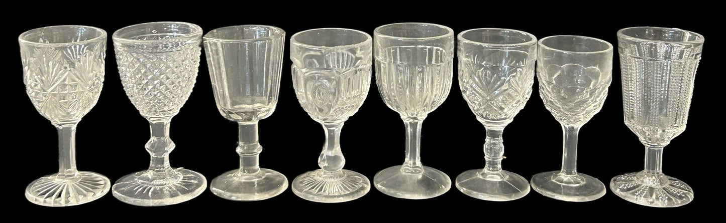 250514-27 Vintage Stemmed Bar Glass