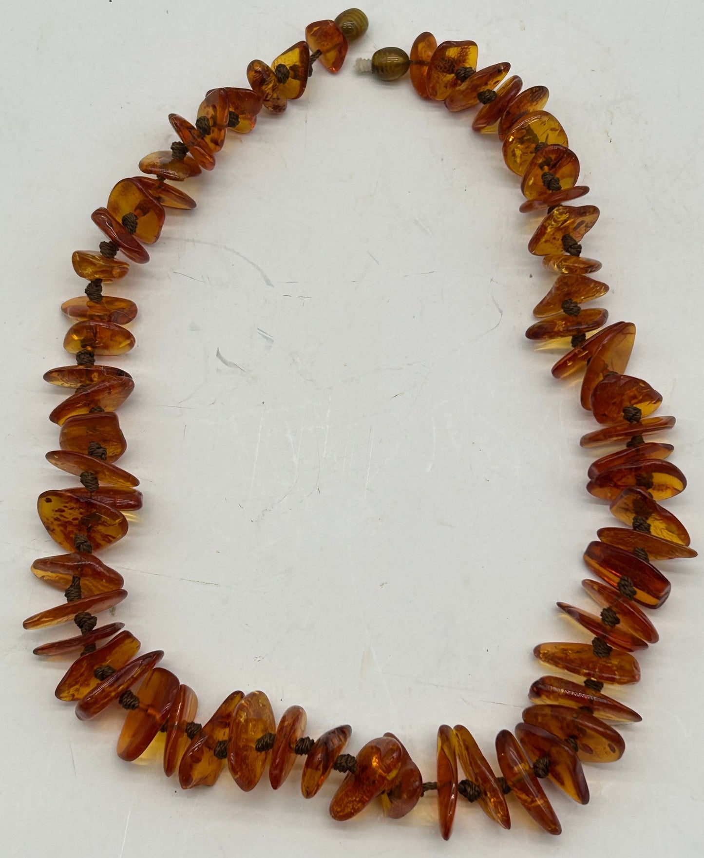 260514-2 Graduated Amber Necklace