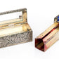 250204-3B Italian 800 Silver Enameled Lipstick Case & Mirror