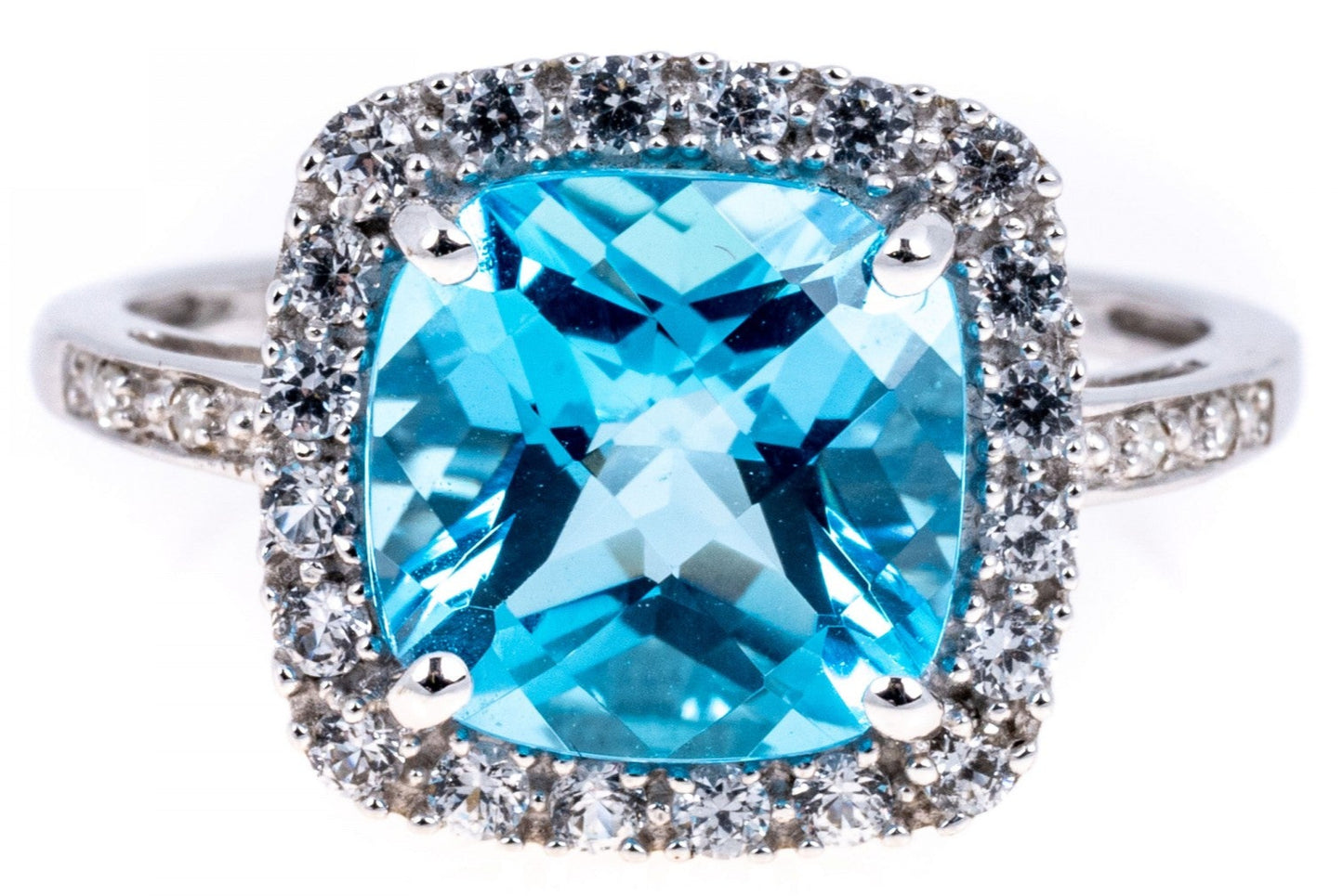 SZ 6 Blue Topaz 10K WG