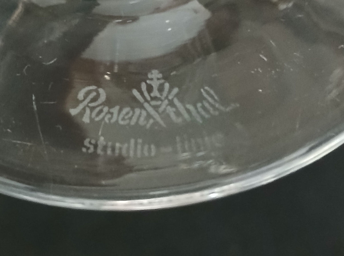 260916-7 8 Pcs Rosenthal Etched Coupes