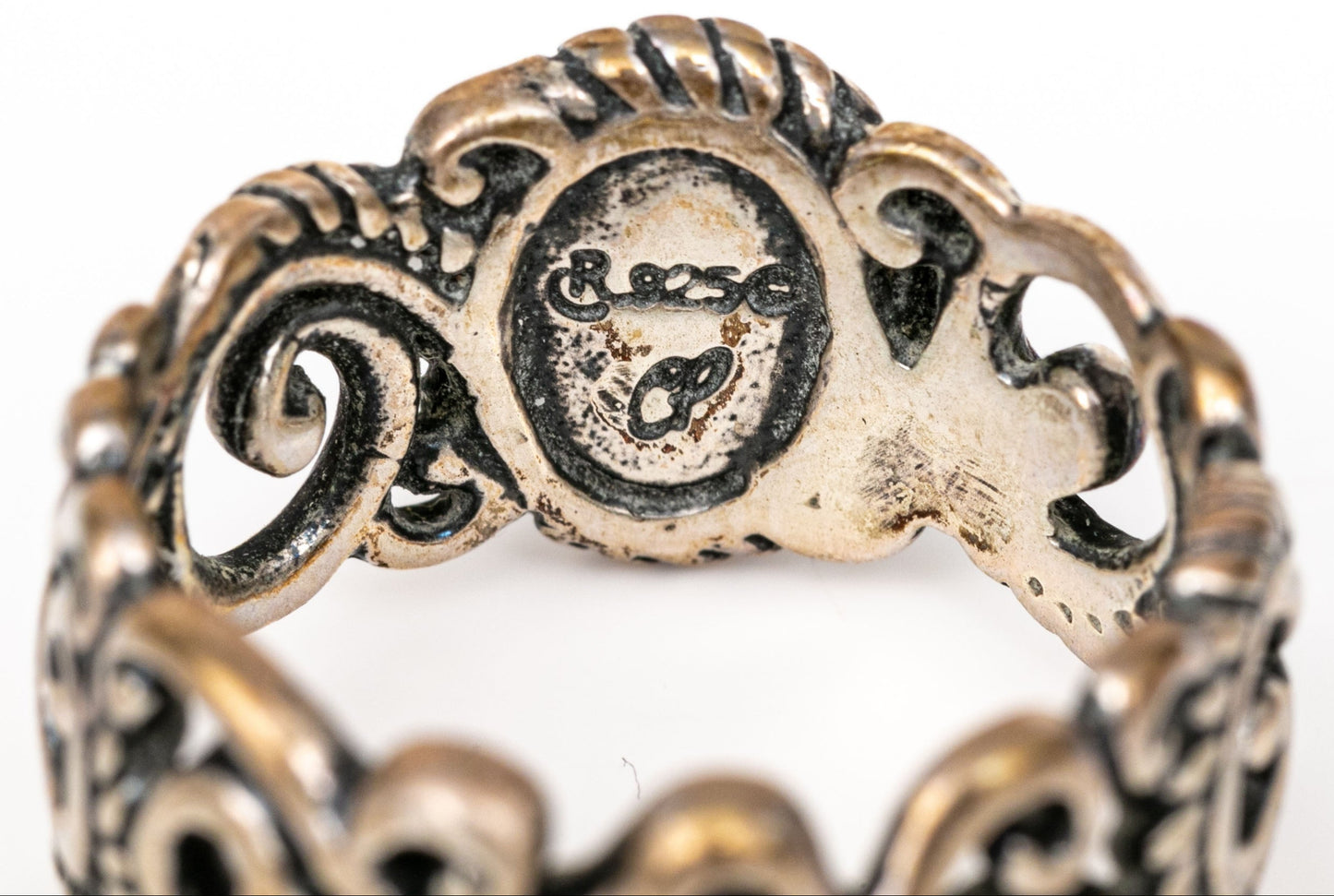 SZ 7 Carolyn Pollack Opal Filagree Ring