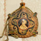 220220-1 Antique Redware Pilgrim Flask