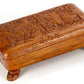 220224-1A Antique Carved Oak Covered Footed Box
