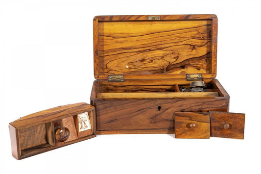 220228-4 Olivewood Travel Inkwel