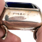 260525-2E Sterling Silver Cobalt Rectangular Salt