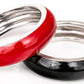 SZ 8 .925 Black Enameled Ring