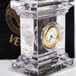 Versace Glass Tabletop Clock In Original Box