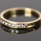 Size 6.75 14k Yellow Gold & Diamond Wedding Band