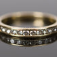 Size 6.75 14k Yellow Gold & Diamond Wedding Band
