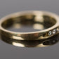 Size 6.75 14k Yellow Gold & Diamond Wedding Band
