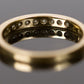 Size 6.75 14k Yellow Gold & Diamond Wedding Band