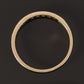 Size 6.75 14k Yellow Gold & Diamond Wedding Band