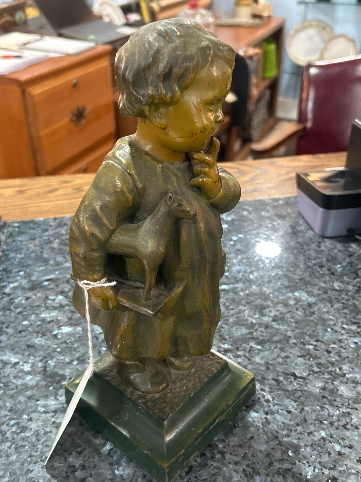 210519-11 Bronze Child Doorstop