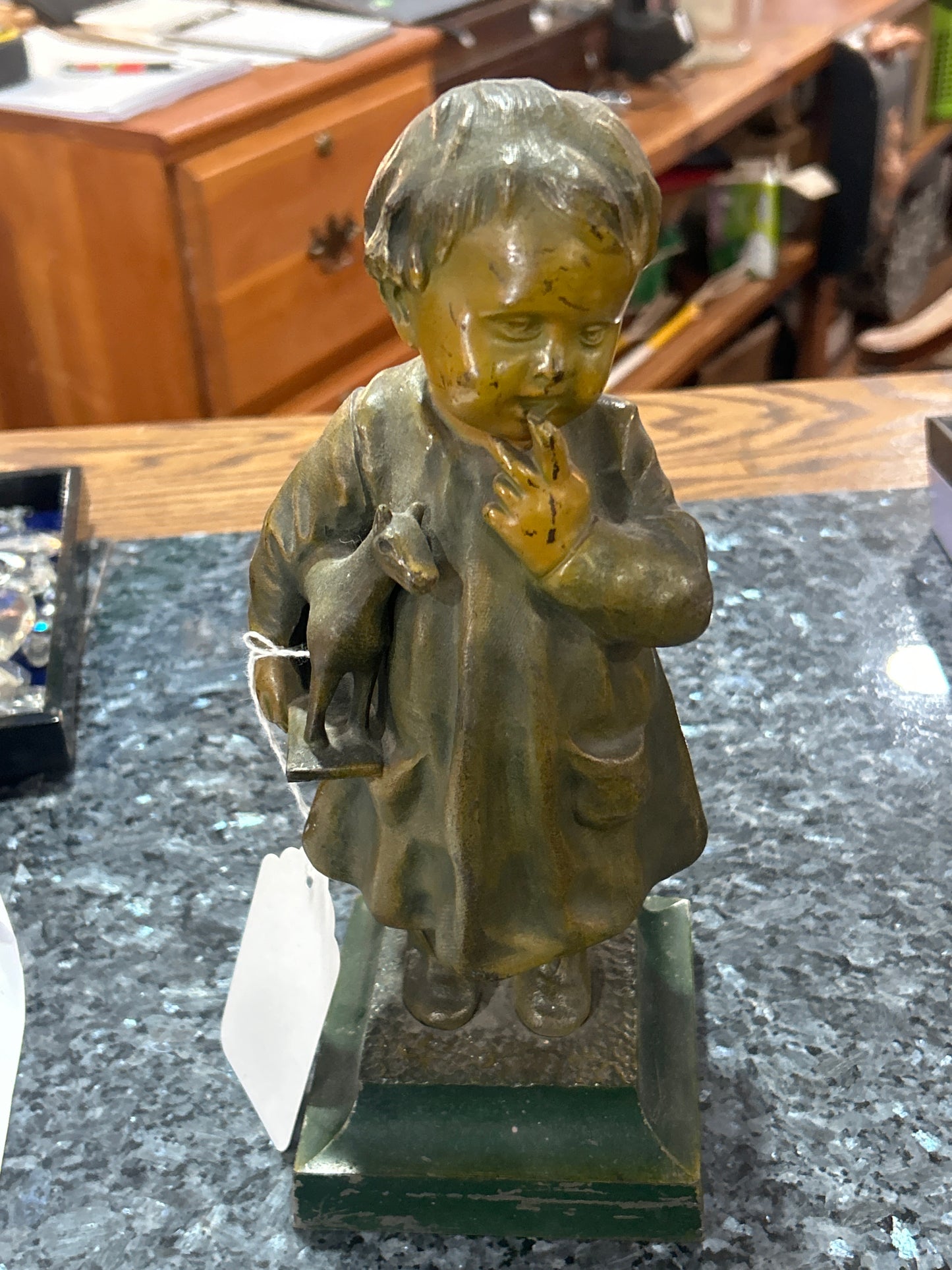 210519-11 Bronze Child Doorstop