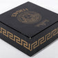 Versace Glass Tabletop Clock In Original Box