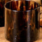 250203-1A Set of 4-Faux Tortoiseshell Rocks Glasses