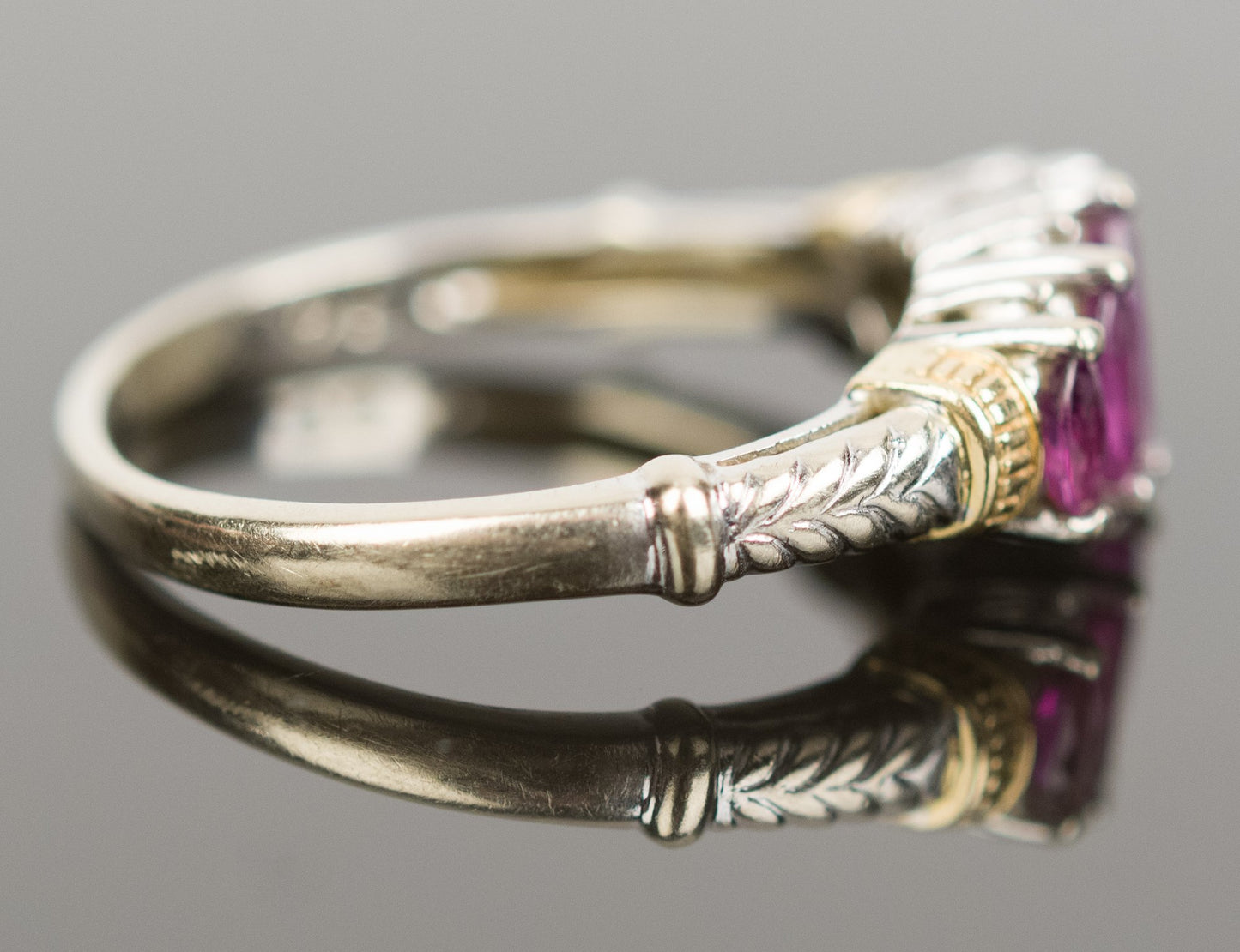 Size 8 14k Ruby & Diamond Ring