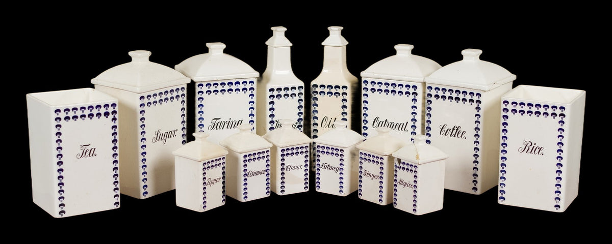 260830-3 14 Pcs German Canister Set