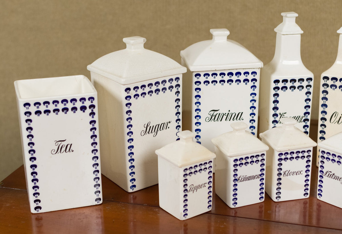 260830-3 14 Pcs German Canister Set