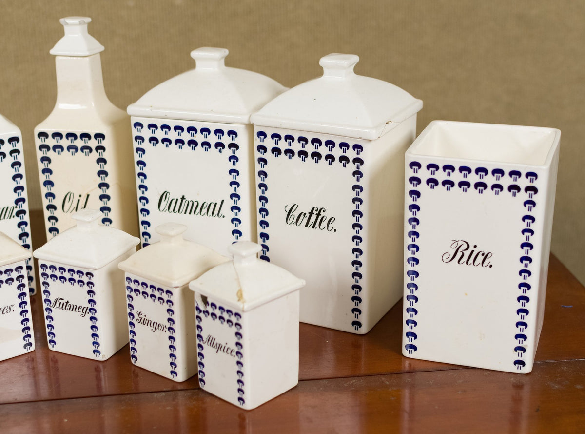 260830-3 14 Pcs German Canister Set