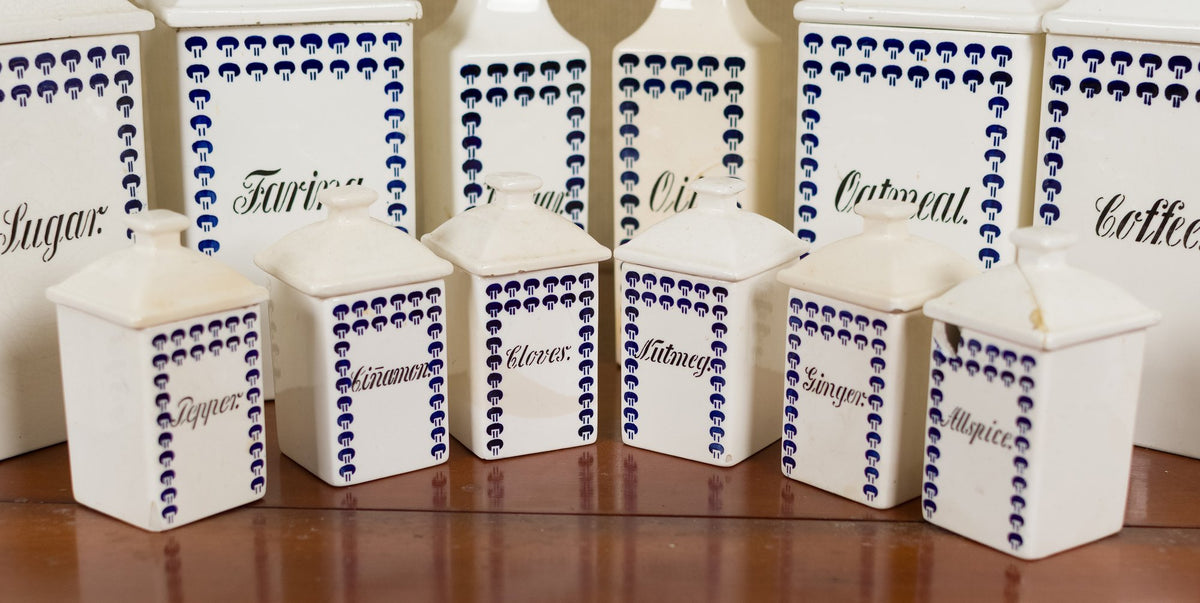 260830-3 14 Pcs German Canister Set