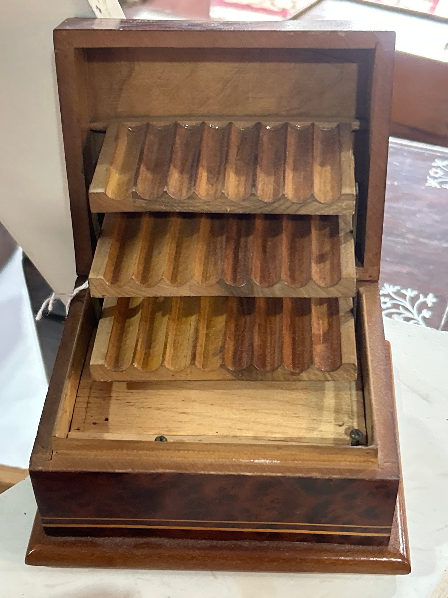 210731-18B Wooden Cigarette Box